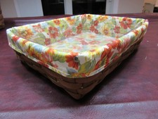 Longaberger Rich Brown Letter Tray Basket Set picture