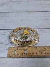 Tyler Texas Yellow Rose Gun Club HOA Trophy 2006 Buckle HEAVY Creative Casting picture