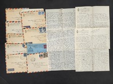 1950s vintage TRAVEL ROME LETTERS from CANNING CATHOLIC PRIEST lynn ma PARENTS picture