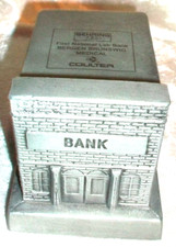 Vintage Bergen Brunswig First National Lab Pittsburgh Banthrico Metal FNB Bank picture