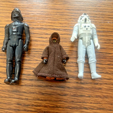 NICE Vintage 1977/1980 Kenner Star Wars Action Figures Lot - Darth Vader+Jawa picture