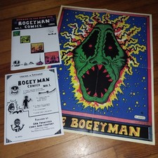 Bogeyman Comics #1 Rory Hayes 1969 Oversized Reprint W Poster Underground Horror picture