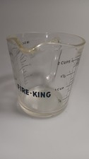 Glass Fire King Measuring 2-Cup Made in USA 32 OZ Black letters Vintage EXC picture