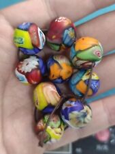 9 Chinese antique colorful handmade glass bead crafts picture