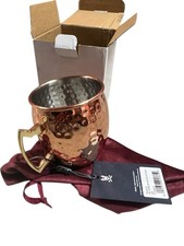 NWT Psycho Bunny Copper Moscow Mule Mug w/ Velvet Bag picture