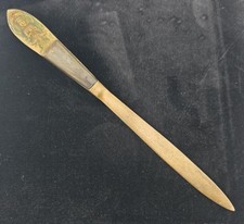 Vtg Siam Brass Wood Buddha Letter Opener Oriental Hotel Bangkok Thailand 8