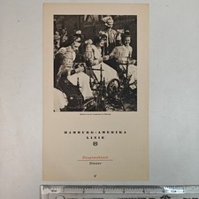 1937 SS Deutschland HAPAG Hamburg America Line Dinner Menu Ocean Liner picture