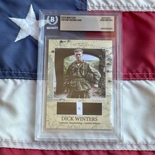 Dick Winters Beckett Handwriting Cut from BAND OF BROTHERS Autograph Letter picture