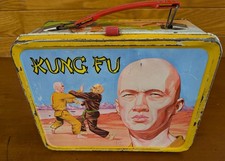 Vintage Thermos brand 1974 Kung Fu Warner Bros King-Seeley Metal Lunch Box picture