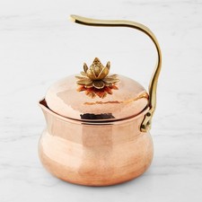 Ruffoni Historia Hammered Copper Tea Kettle with Lotus Knob, 3-Qt - HOT - SALE picture