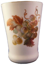 Vintage 20thC Meissen Porcelain Grapes Strawberries Tumbler Cup Porzellan Tasse picture