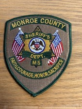 Monroe County Mississippi Sheriff Patch Historical Memoribilia picture