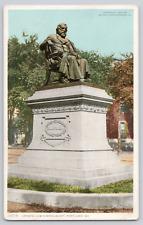 Postcard Longfellow's Monument, Portland, Maine picture