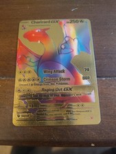 Rare Gold Rainbow Metal Charizard picture