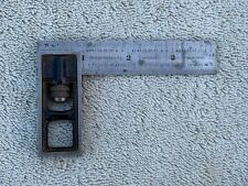 Union Tool Double Square No. 4 Grad Ruler 4” Machinist Tool No Owners Engravings picture