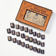 Vintage 1940s Williams Holsum Bakery Anagrams Game Advertising Scranton PA USA picture