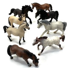 Schleich Horse Lot 8 Horses Mustang Friesian Mare Pony Hanoverian Lipizzaner picture