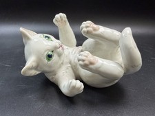 Vintage Nymphenburg Porcelain Playful Kitten Hand Painted Figurine Rare picture