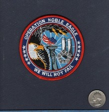 Operation Noble Eagle USAF US NAVY USMC US ARMY USCG Veteran Jacket Patch picture