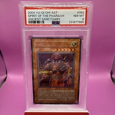 2004 Yu-Gi-Oh Spirit Of The Pharaoh Ancient Sanctuary AST Unlimited Ultra PSA 8 picture