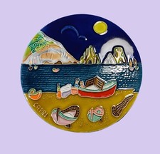 Capri, Naples, Italy Relief Collectors Plate 7.25” D - Ceramic picture