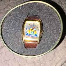 Disney Disneyland 50th Anniversary Wristwatch w/ Decorative Tin Case 2005 picture