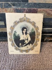 Vintage Victorian Women Portrait W.P. Firth (engraved On Lucite By W. Hall) picture