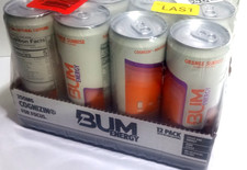 BUM Sugar-Free Energy Drink, Orange Sunrise Carbonated Workout Sports 12 Pack picture