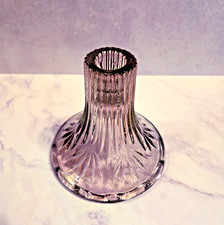 VTG Princess House Pink iridescent Votive Fairy Lamp BASE ONLY  picture