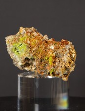 Sparkling Orange Pyromorphite Neon Green Crystal Specimen 174g picture