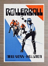 Historic Rollerball 1975 Movie Advertising Postcard 1 picture