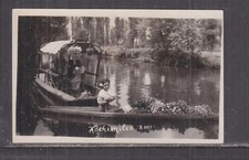 MEXICO, XOCHIMILKO, BOATS, c1940 real.photo ppc., unused. picture