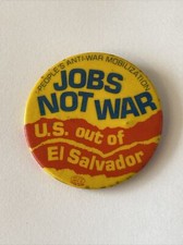 Vintage 1980s Anti-War 2 1/8