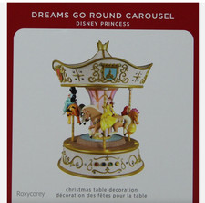 Hallmark 2021 Disney Princess Christmas Carousel Merry Dreams Go Round Musical picture