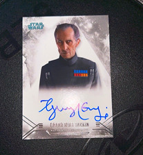 Topps 2019 Star Wars Stellar Signatures SSA-GH Grand Moff Tarkin Auto Guy Henry picture
