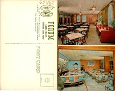 Fort Lauderdale FL Forum Sportman's Room Restaurant Coffee Shop Postcard 62462 picture