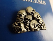 FREE SHIP Lapel Pin Pile Of Skulls Skeletons 1