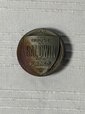 Vintage The House of Baldwin Pianos advertising button badge picture