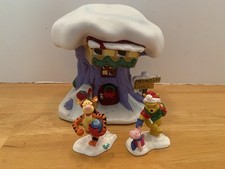 Seasonal Specialties “Piglets House”, Lighted Porcelain House With Figures, Pooh picture