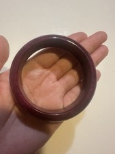 Natural Sugilite Bangle Bracelet 58mm Inner Diameter Purple Gemstone 16mm x 8mm picture