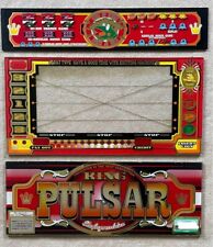Yamasa King Pulsar Genuine Pachislo Slot Machine Belly Glass Red Panel set picture