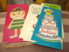 Vintage Studio Design All Occasion Humorous GREETING CARDS-22 UNUSED With Box picture