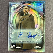 Topps 2026 Topps Chrome Star Wars Bail Organa Hard Signed Auto #130 Bratt picture