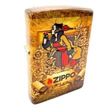 Zippo 49352 Windy Girl 540 Design Lighter New In Box - 5-Sided Art Color Sealed picture