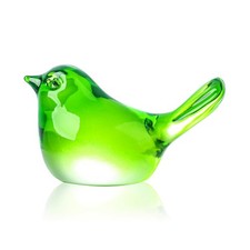 Handmade Crystal Green Bird Figurines, Animals Gifts for Birds Lovers Women M... picture