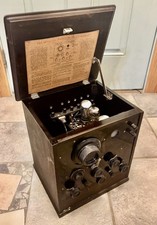 1924 Federal Telephone & Telegraph model 110 Tabletop Broadcast Radio, Rare picture