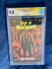 Signed  R L STINE 9.8 CGC STUFF OF NIGHTMARES RED MURDER 1 ss nm mint goosebumps picture
