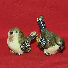 Small Bird Figurines Ruby Crowned Kinglet Birds Green Wood Warbler Finches Set o picture