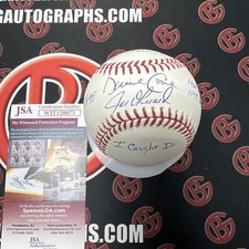 David Cone Joe Girardi Signed OMLB “PG 7.18.99” & Inscriptions JSA COA YANKEES picture