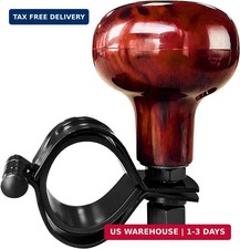 Woodgrain Steering Wheel Spinner Knob, Smooth Ball Booster Power Handle Spinn... picture